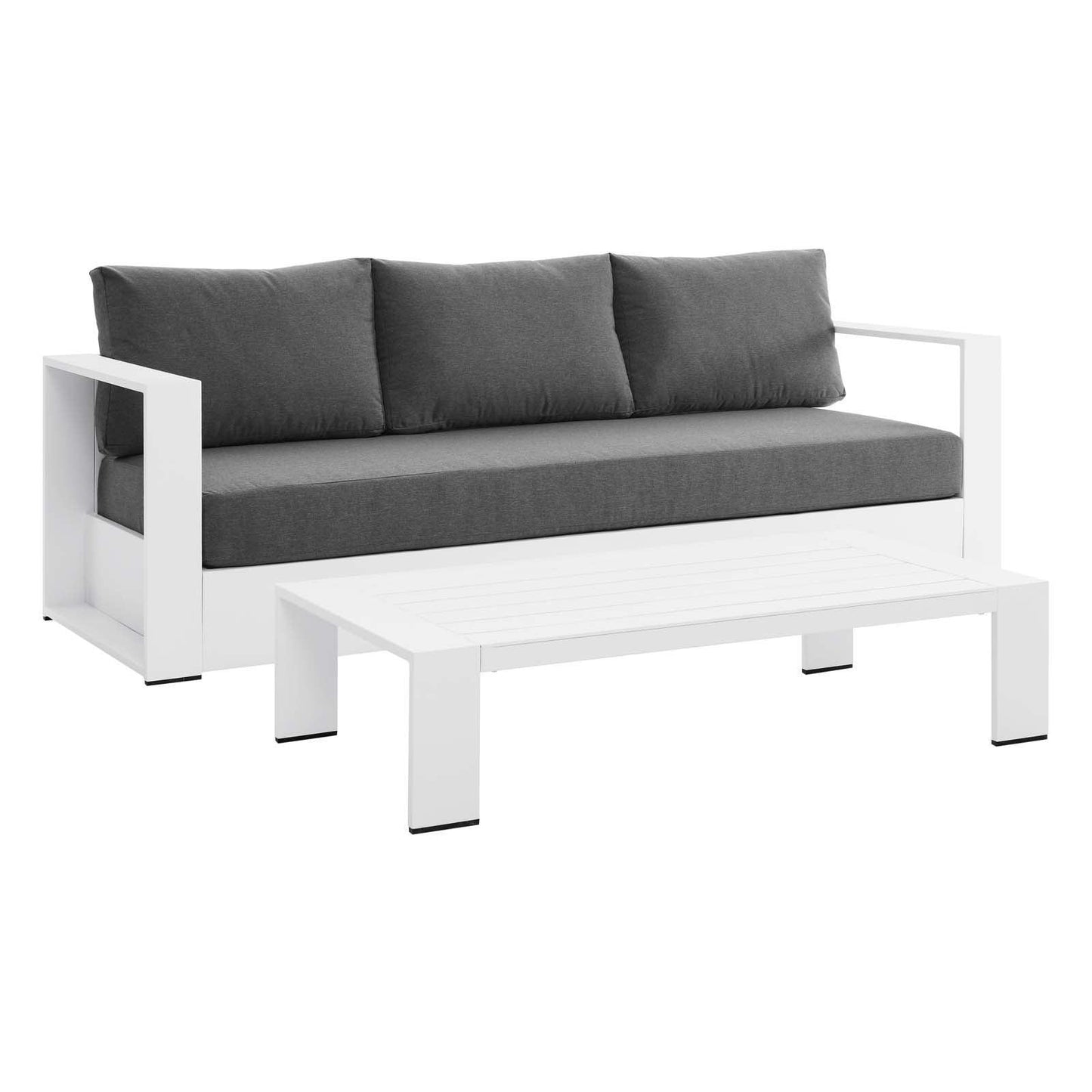 Modway Tahoe Outdoor Patio Powder-Coated Aluminum 2-Piece Set FredCo