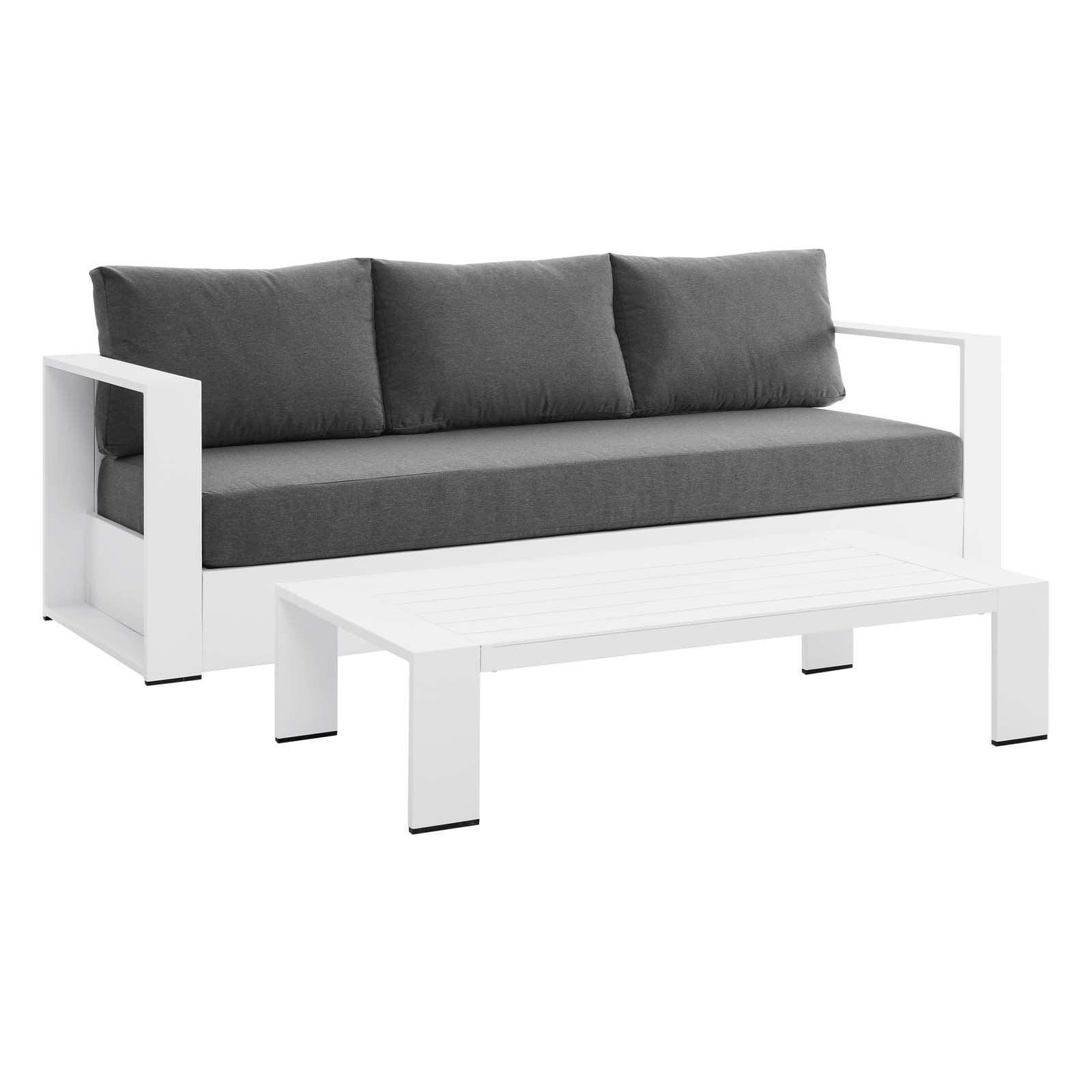 Modway Tahoe Outdoor Patio Powder-Coated Aluminum 2-Piece Set FredCo