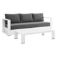 Modway Tahoe Outdoor Patio Powder-Coated Aluminum 2-Piece Set FredCo