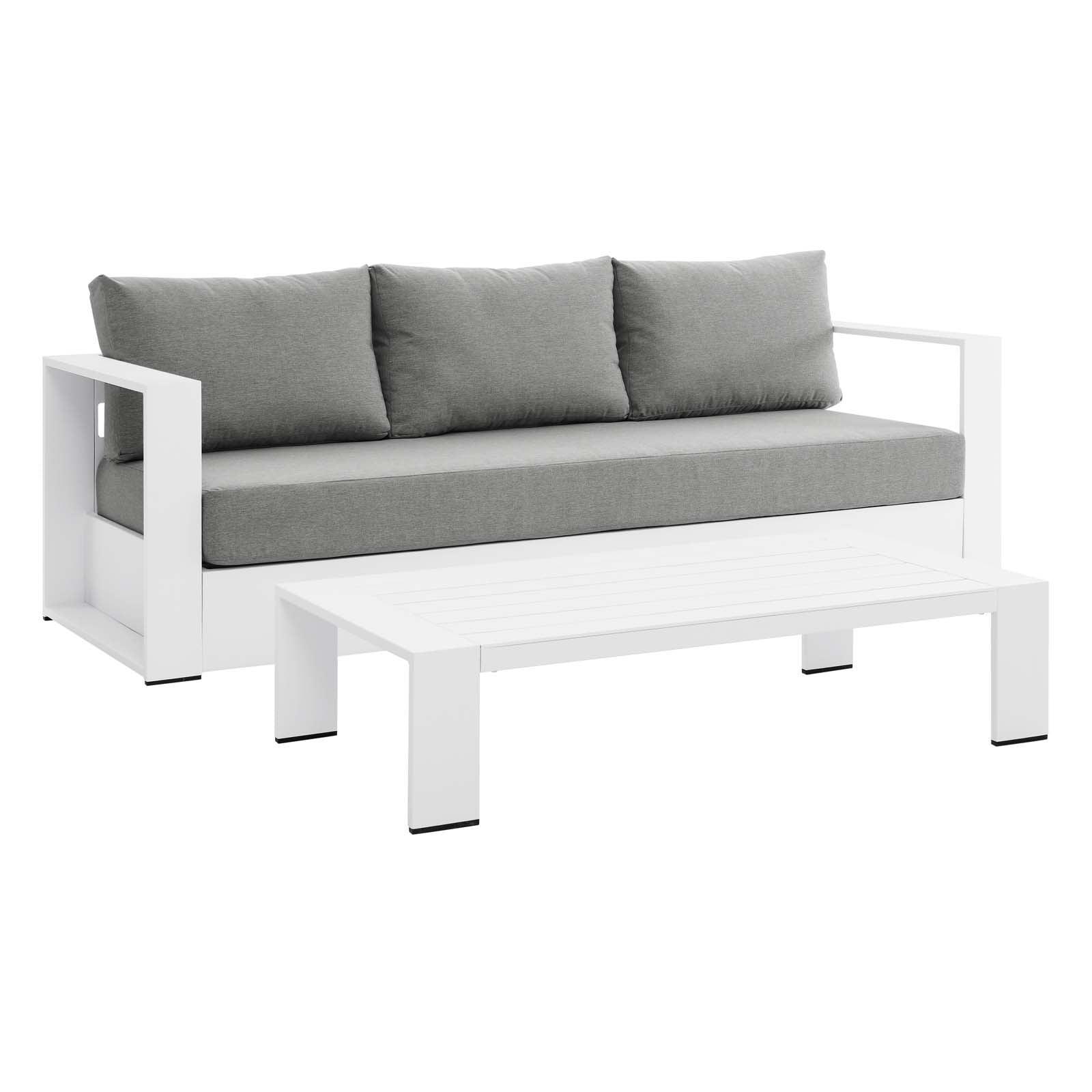 Modway Tahoe Outdoor Patio Powder-Coated Aluminum 2-Piece Set FredCo