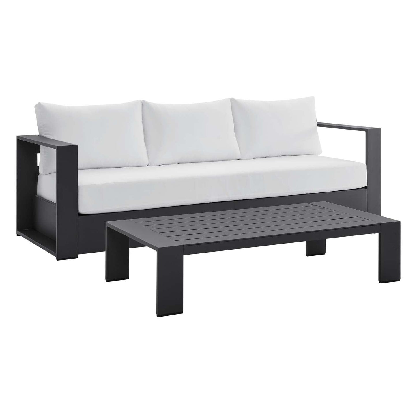 Modway Tahoe Outdoor Patio Powder-Coated Aluminum 2-Piece Set FredCo