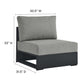 Modway Tahoe Outdoor Patio Powder-Coated Aluminum 3-Piece Right-Facing Chaise Sectional Sofa Set FredCo