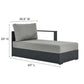Modway Tahoe Outdoor Patio Powder-Coated Aluminum 3-Piece Right-Facing Chaise Sectional Sofa Set FredCo