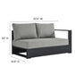 Modway Tahoe Outdoor Patio Powder-Coated Aluminum 3-Piece Sectional Sofa Set FredCo