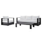 Modway Tahoe Outdoor Patio Powder-Coated Aluminum 3-Piece Set FredCo