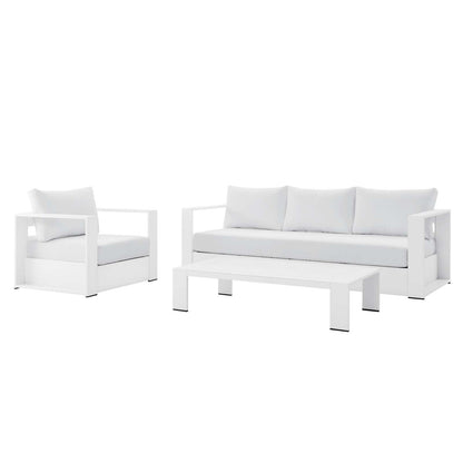 Modway Tahoe Outdoor Patio Powder-Coated Aluminum 3-Piece Set FredCo