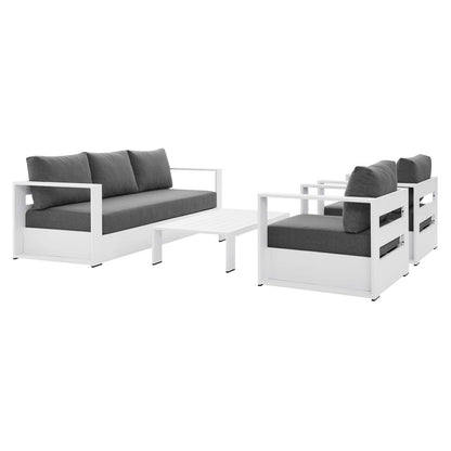 Modway Tahoe Outdoor Patio Powder-Coated Aluminum 4-Piece Set FredCo