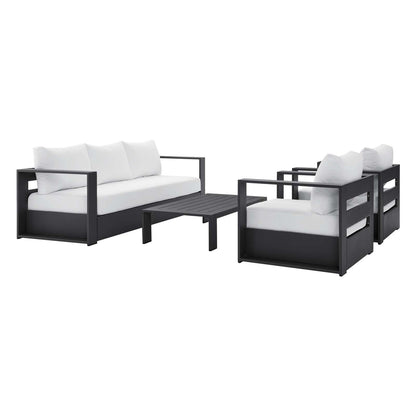 Modway Tahoe Outdoor Patio Powder-Coated Aluminum 4-Piece Set FredCo