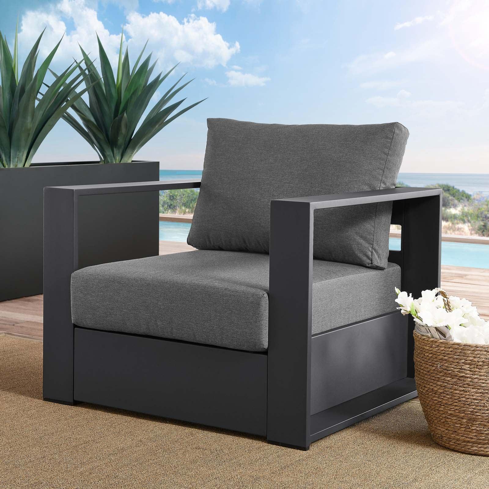Modway Tahoe Outdoor Patio Powder-Coated Aluminum Armchair FredCo