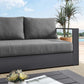 Modway Tahoe Outdoor Patio Powder-Coated Aluminum Sofa FredCo
