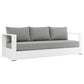 Modway Tahoe Outdoor Patio Powder-Coated Aluminum Sofa FredCo