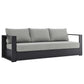Modway Tahoe Outdoor Patio Powder-Coated Aluminum Sofa FredCo
