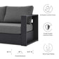 Modway Tahoe Outdoor Patio Powder-Coated Aluminum Sofa FredCo