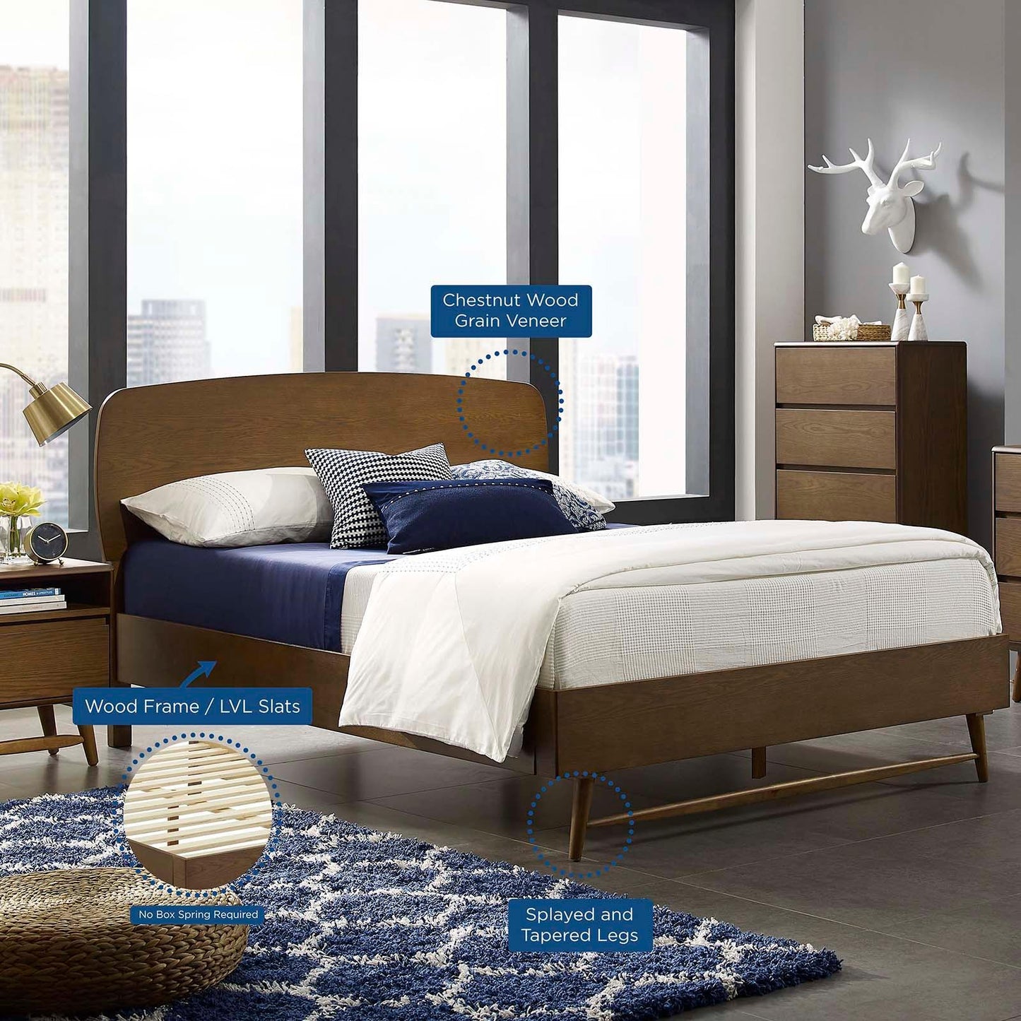 Modway Talwyn Queen Wood Bed FredCo