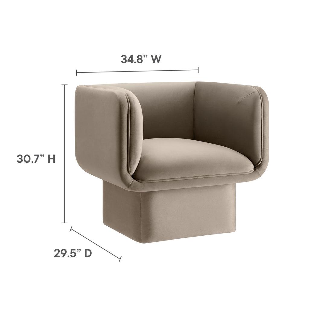 Modway Tate Performance Velvet Accent Chair FredCo
