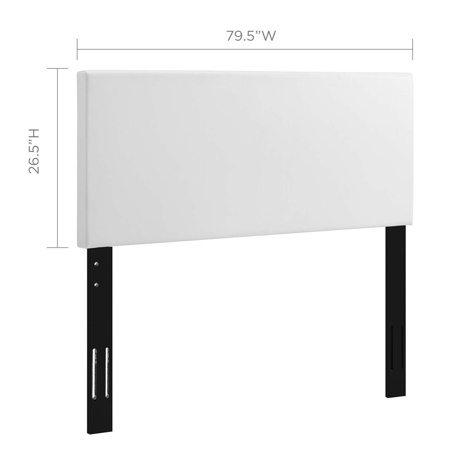 Modway Taylor King and California King Upholstered Faux Leather Headboard FredCo