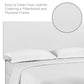 Modway Taylor King and California King Upholstered Faux Leather Headboard FredCo