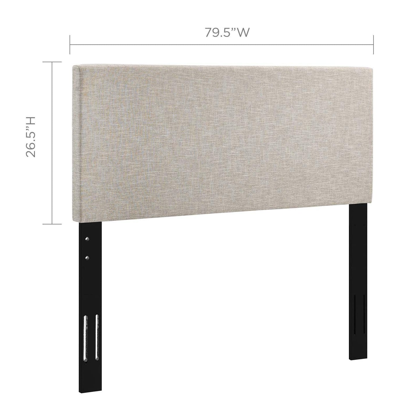 Modway Taylor King and California King Upholstered Linen Fabric Headboard FredCo