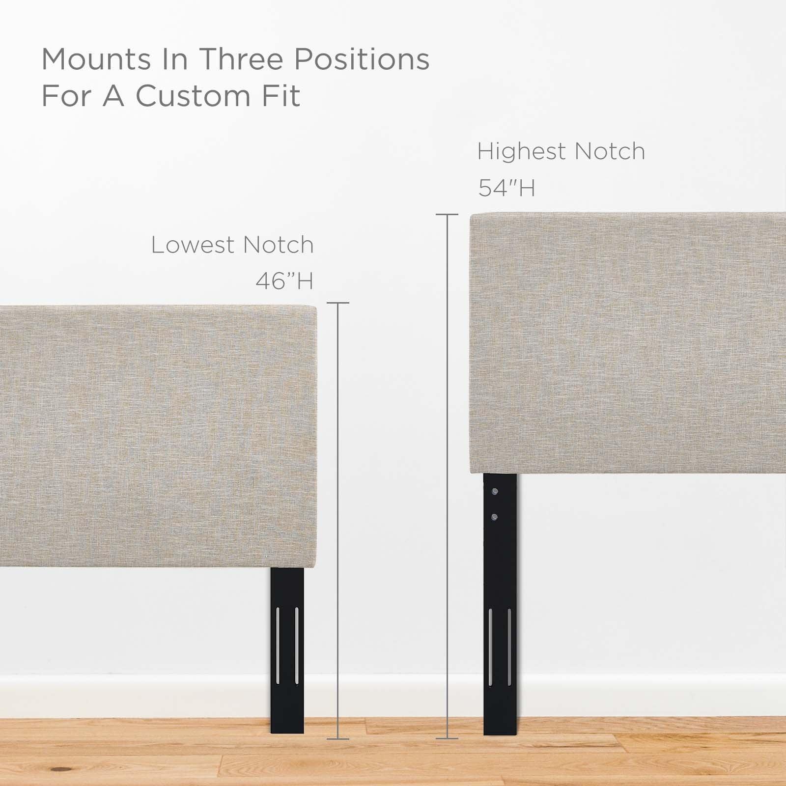 Modway Taylor King and California King Upholstered Linen Fabric Headboard FredCo