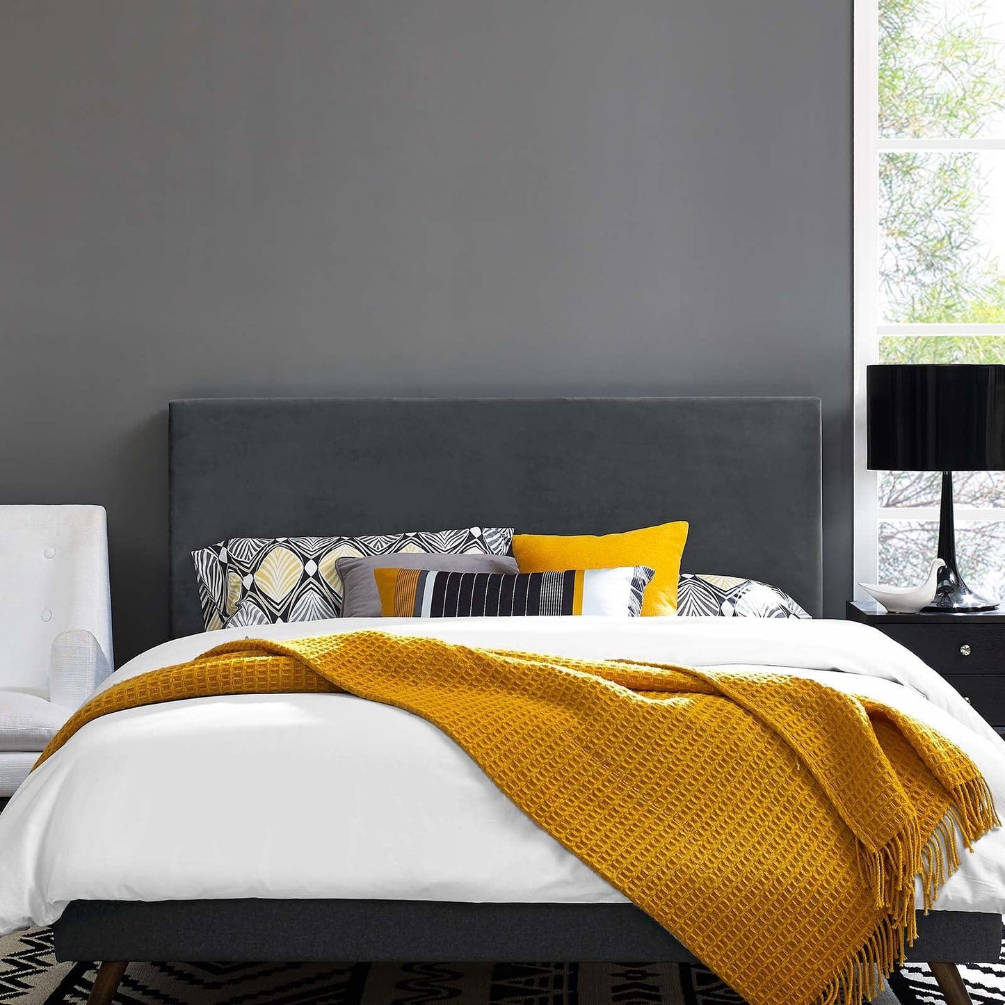 Modway Taylor King and California King Upholstered Performance Velvet Headboard FredCo