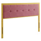Modway Teagan Tufted Full Performance Velvet Headboard FredCo