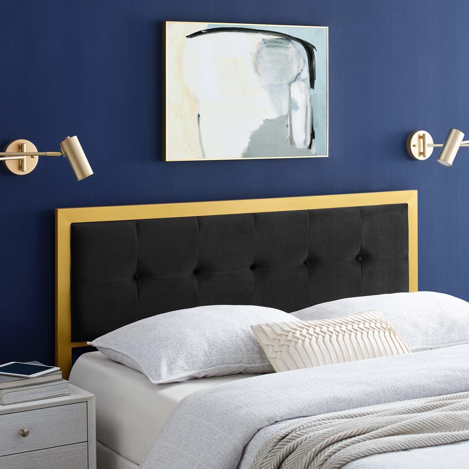 Modway Teagan Tufted Twin Performance Velvet Headboard FredCo