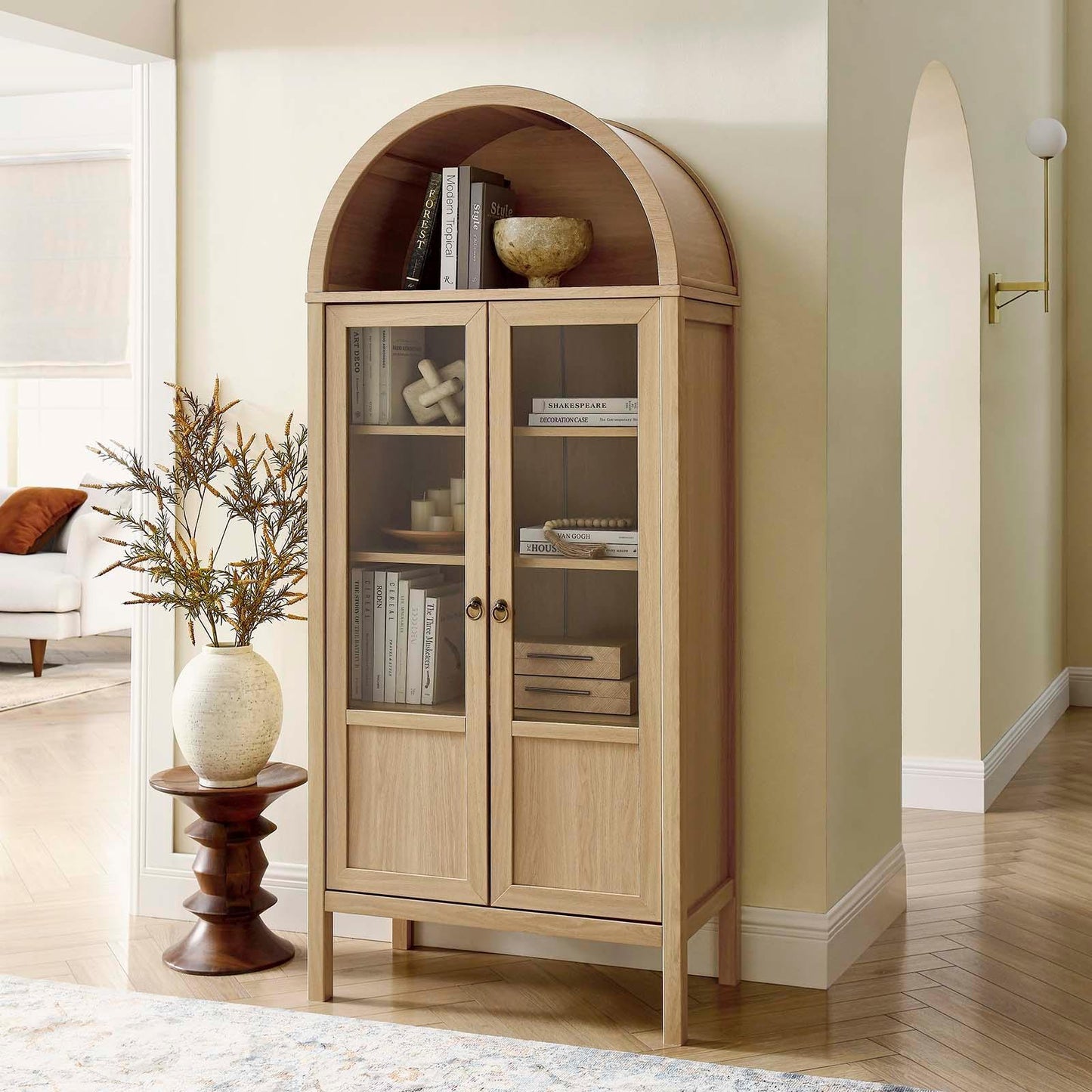 Modway Tessa Tall Storage Display Cabinet FredCo