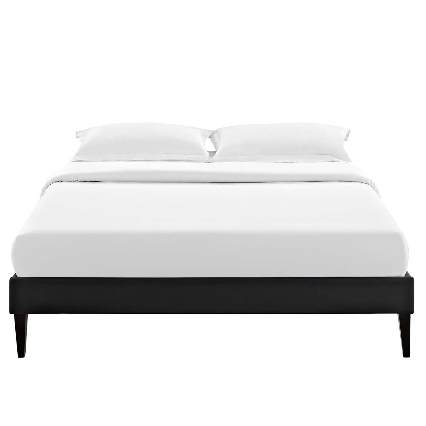 Modway Tessie Full Vinyl Bed Frame with Squared Tapered Legs FredCo