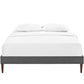 Modway Tessie King Fabric Bed Frame with Squared Tapered Legs FredCo