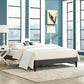 Modway Tessie King Fabric Bed Frame with Squared Tapered Legs FredCo