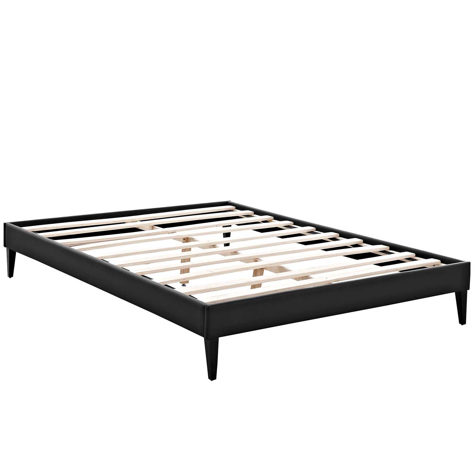 Modway Tessie Queen Vinyl Bed Frame with Squared Tapered Legs FredCo