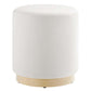 Modway Tilden 16" Round Performance Velvet Upholstered Ottoman FredCo