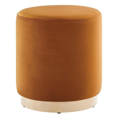 Modway Tilden 16" Round Performance Velvet Upholstered Ottoman FredCo