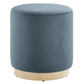 Modway Tilden 16" Round Performance Velvet Upholstered Ottoman FredCo