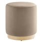 Modway Tilden 16" Round Performance Velvet Upholstered Ottoman FredCo