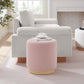 Modway Tilden 16" Round Sherpa Upholstered Ottoman FredCo