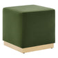 Modway Tilden 17" Square Performance Velvet Upholstered Ottoman FredCo
