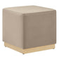 Modway Tilden 17" Square Performance Velvet Upholstered Ottoman FredCo