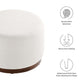 Modway Tilden Large 23" Round Boucle Upholstered Ottoman FredCo