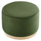 Modway Tilden Large 23" Round Performance Velvet Upholstered Ottoman FredCo