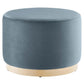 Modway Tilden Large 23" Round Performance Velvet Upholstered Ottoman FredCo