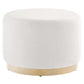 Modway Tilden Large 23" Round Performance Velvet Upholstered Ottoman FredCo