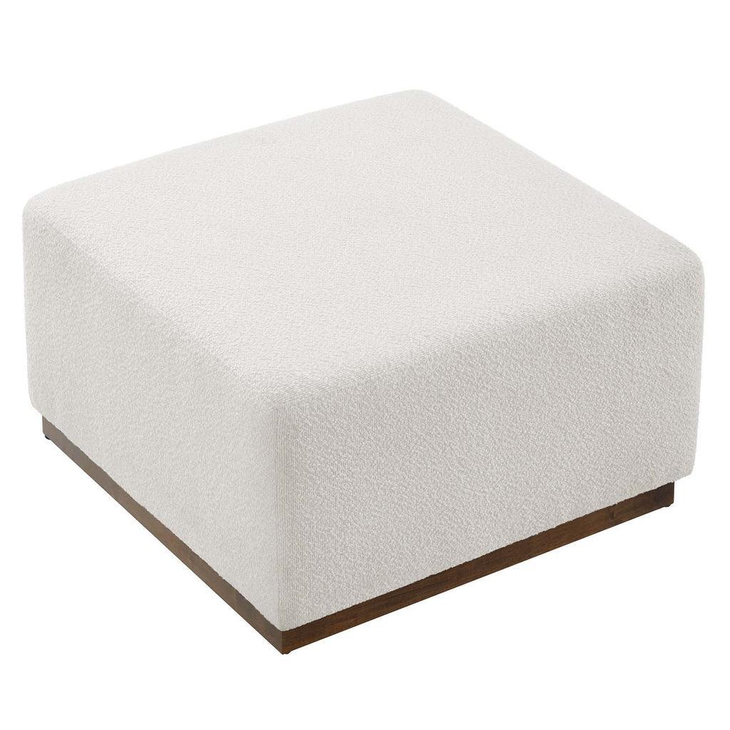 Modway Tilden Large 28" Square Boucle Upholstered Ottoman FredCo