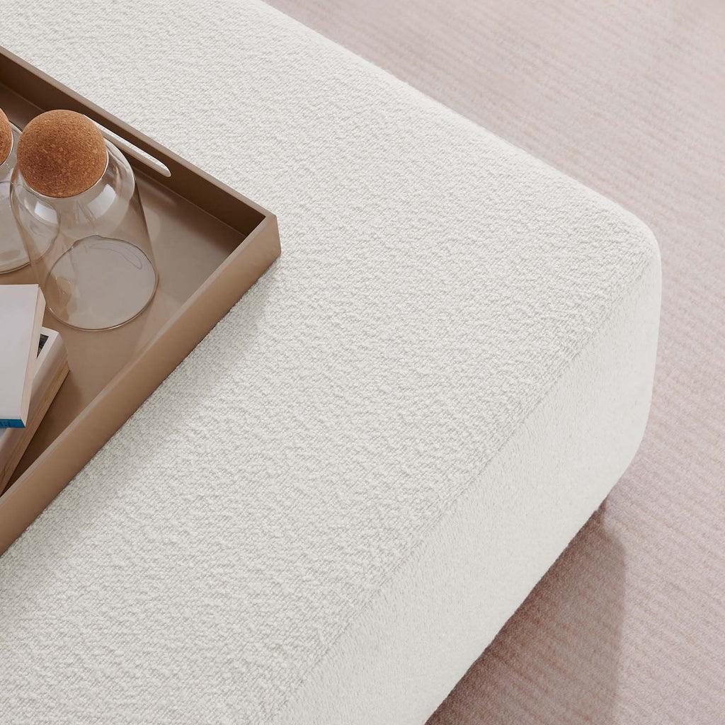 Modway Tilden Large 28" Square Boucle Upholstered Ottoman FredCo