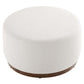Modway Tilden Large 29" Round Boucle Upholstered Ottoman FredCo