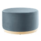 Modway Tilden Large 29" Round Performance Velvet Upholstered Ottoman FredCo