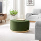 Modway Tilden Large 29" Round Performance Velvet Upholstered Ottoman FredCo
