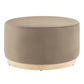 Modway Tilden Large 29" Round Performance Velvet Upholstered Ottoman FredCo