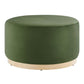 Modway Tilden Large 29" Round Performance Velvet Upholstered Ottoman FredCo