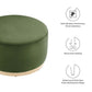 Modway Tilden Large 29" Round Performance Velvet Upholstered Ottoman FredCo